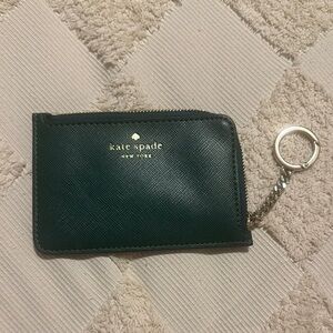 Kate Spade Black Leather Keychain Wallet